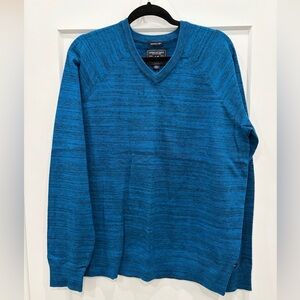 American Eagle Outfitters V-Neck Sweater in Rich Blue